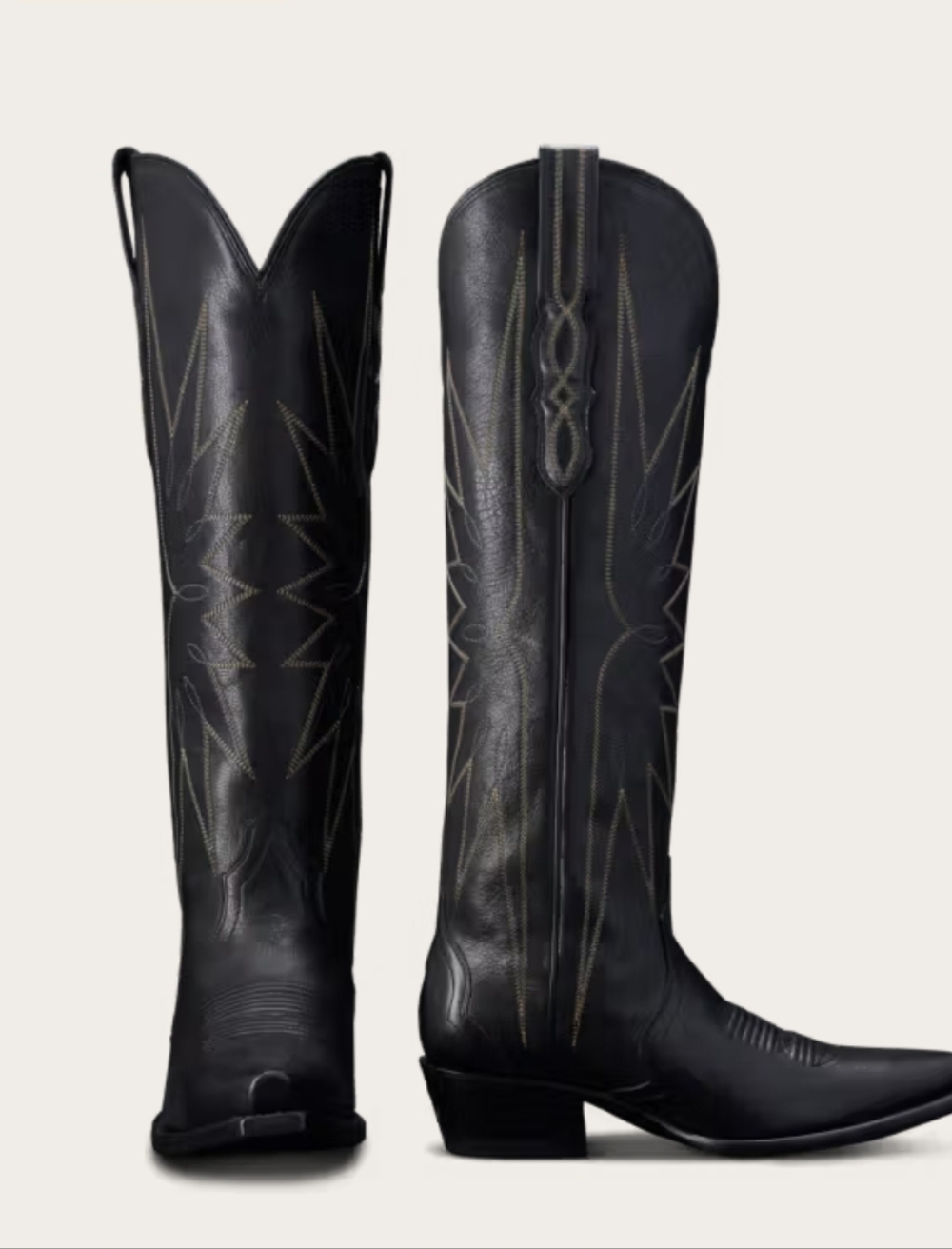NWT Tecovas Loretta Tall Black Western Cowboy Boots